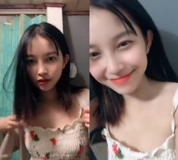 Gái xinh nhất xóm phố vịn cho anh nào gặp may mắn