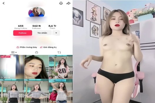 Tiktoker vóc dáng nóng bỏng, cứ nhìn là muốn 'đụ'